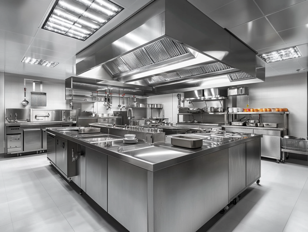 Lüftungsanlage in einer Großküche
